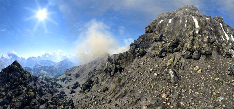 Unigine Valley panorama - high up - created 2014